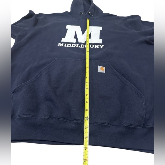 Carhartt Middlebury College Navy Blue Hoodie - Picture 4 of 6